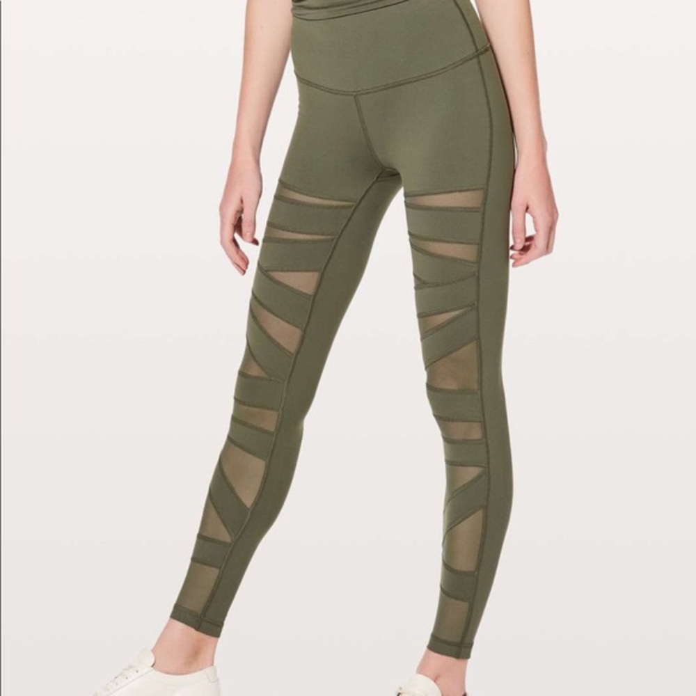 Lululemon High Rise Mesh Pattern Wunder Unders